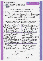 Picture: List of ringers