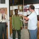 Photo: William receiving his certificate